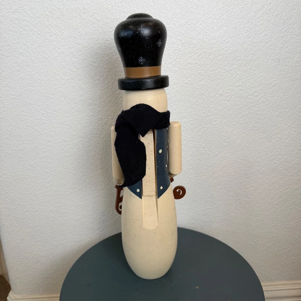Santas Workbench Wooden Snowman Nutcracker JOY Sign 14.5 Inch Christmas 2003